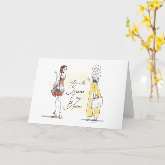 ゴシップガール – あなたは私のブレアにセレナ カード (黄色い花)
