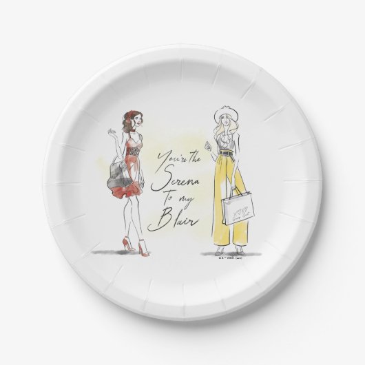 ゴシップガール – あなたは私のブレアにセレナ ペーパープレート (正面)