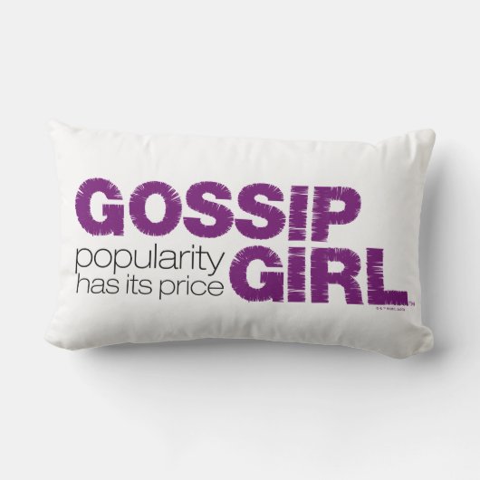 ゴシップガール – 人気はその価格を持っている ランバークッション (裏面)