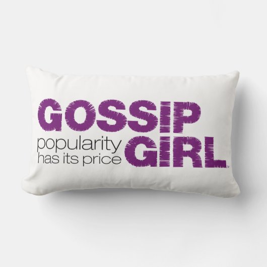 ゴシップガール – 人気はその価格を持っている ランバークッション (正面)