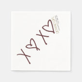 ゴシップガールX♥X♥アイコン スタンダードカクテルナプキン (正面)