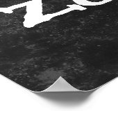 ゴシップゾーンなし白黒 ポスター (角)