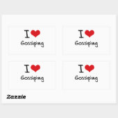 ゴシップ大好き 長方形シール (シート)