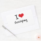 ゴシップ大好き 長方形シール (封筒)