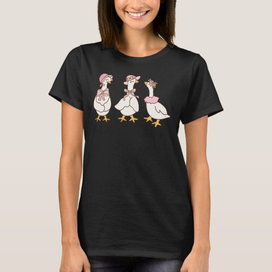 ゴシップ好きなガチョウ Tシャツ (正面)