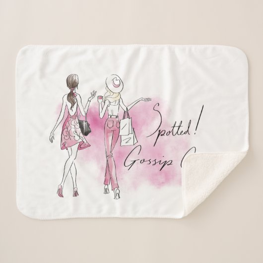 ゴシップ・ガール – まだら！ シェルパブランケット (正面(横))