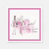 ゴシップ・ガール – まだら！ スタンダードカクテルナプキン (正面)