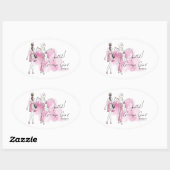 ゴシップ・ガール – まだら! 楕円形シール (シート)