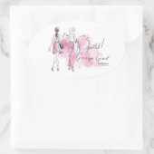 ゴシップ・ガール – まだら! 楕円形シール (バッグ)