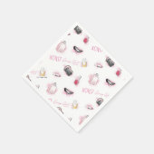 ゴシップ・ガール・メイクアップ・パターン スタンダードカクテルナプキン (角)