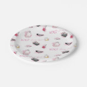 ゴシップ・ガール・メイクアップ・パターン ペーパープレート (アングル)