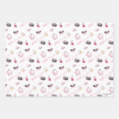 ゴシップ・ガール・メイクアップ・パターン ラッピングペーパーシート (正面)