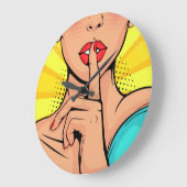 ゴシップ・ガール ラージ壁時計 (傾斜)