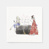 ゴシップ・ガール – You Know You Love Me スタンダードカクテルナプキン (正面)