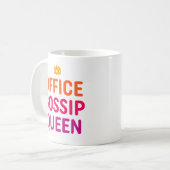 ゴシップ・クイーン。 コーヒーマグカップ (正面左)