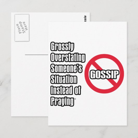 ゴシップ ポストカード (正面/裏面)