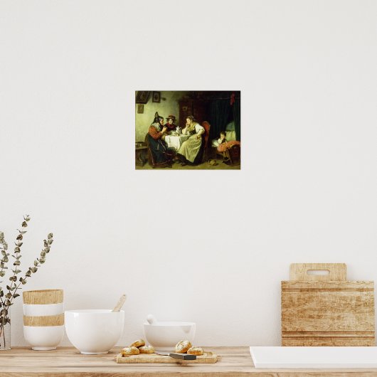 ゴシップ， 1887 ポスター (キッチン)