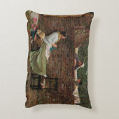 ゴシップ – John William Waterhouse アクセントクッション (裏面(縦))