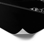 ゴシッミニマルク黒棺カスタム写真枠 ポスター (角)