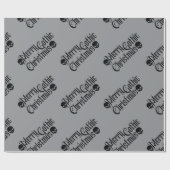 ゴシッメリークスカル包装紙 ラッピングペーパー (フラット)