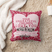 ゴシッモダンクの恩知らずの子ども母の日の写真 クッション (ブランケット)