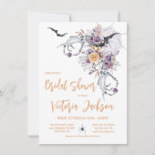 ゴシッモダンクハロウィーンブライダルシャワー 招待状 (正面)