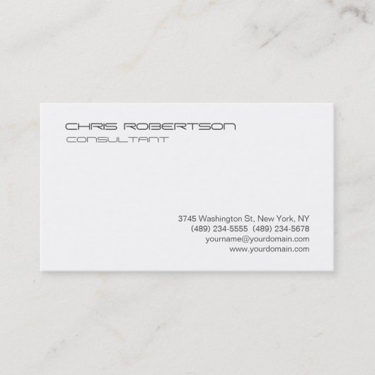 ゴシッモダンク白黒魅力的な名刺 名刺 (正面)