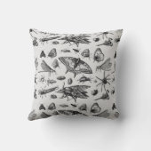 ゴシッモノグラムのクスヴィンテージインキ虫黒 クッション (裏面)