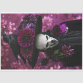 ゴシッユニーククハロウィーンスケルトンスカルデコパージュ 薄葉紙 (正面)