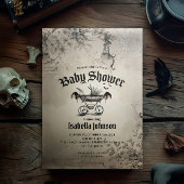 ゴシッユニークク&ヴィンテージベビーシャワー招待状 招待状
