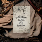 ゴシッユニークク&ヴィンテージベビーシャワー招待状 招待状