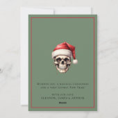 ゴシッユニークトツリーのクリスマス シーズンカード (裏面)