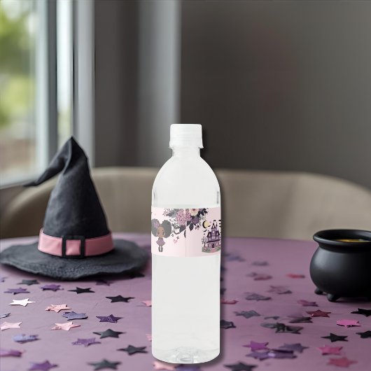 ゴシッ不気味クの誕生日ガールアフロパフ ペットボトルラベル