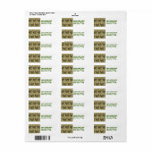 ゴシッ不気味クスカルパターンハロウィーン ラベル (フルシート)