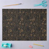 ゴシッ不気味クハロウィーンデコペティッシュペーパー 薄葉紙 (クラフト)