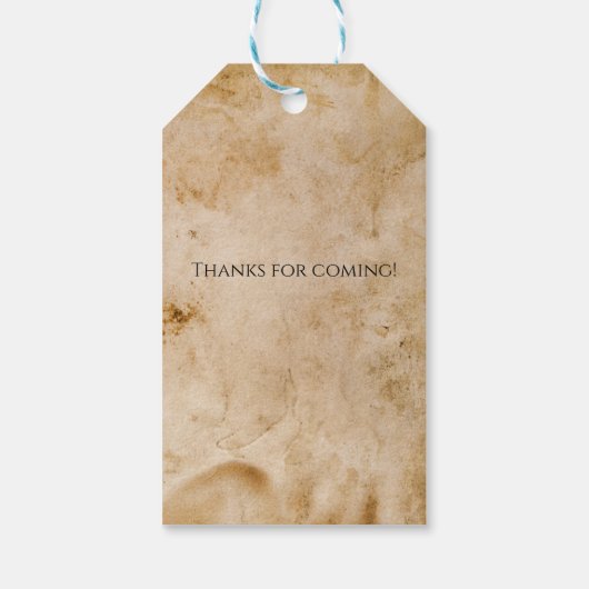 ゴシッ不気味ク幽霊のよく出るハウスハローウィンパーティ ギフトタグ (裏面)