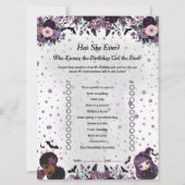 ゴシッ不気味ク誕生日の女の子が彼女のゲームカードを持っている シーズンカード (正面)