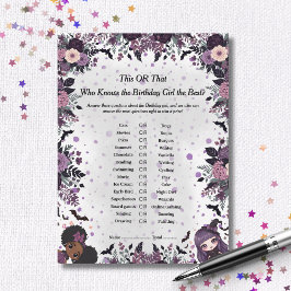 ゴシッ不気味ク誕生日ガールこのゲームカード シーズンカード