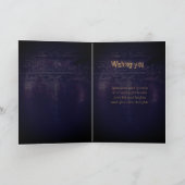 ゴシッ不気味クRavenフルムーンフォトハロウィーンカード サンキューカード (内部)