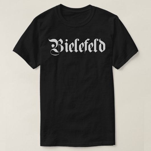 ゴシッ書クフォント付きバイエルフィールド Tシャツ (デザイン正面)