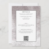 ゴシッ素朴クの黒いブルゴーニュのハロウィーン両面 招待状 (裏面)