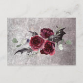 ゴシッ素朴クブラック&ブルゴーニュのハロウィーン詳細 エンクロージャーカード (裏面)