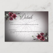 ゴシッ素朴クブラック&ブルゴーニュのハロウィーン詳細 エンクロージャーカード (正面)