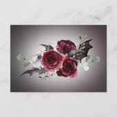 ゴシッ素朴クブラック&ブルゴーニュのハロウィーン詳細 エンクロージャーカード (裏面)