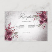 ゴシッ素朴クブラック&ブルゴーニュハロウィーン披露宴 エンクロージャーカード (正面)