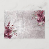 ゴシッ素朴クブラック&ブルゴーニュハロウィーン披露宴 エンクロージャーカード (裏面)