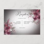 ゴシッ素朴クブラック&ブルゴーニュハロウィーン披露宴 エンクロージャーカード (正面)