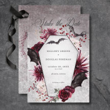ゴシッ素朴クブラック&ブルゴーニュ結婚ハロウィーン