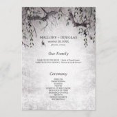 ゴシッ素朴クブラック&ブルゴーニュ結婚ハロウィーン プログラム (正面)