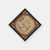 ゴシッ素朴ク骨格 | Spiders 結婚 Deco's Na スタンダードカクテルナプキン (角)